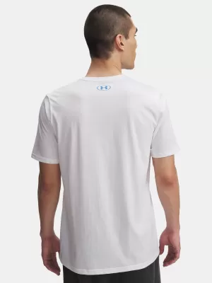 Мъжка тениска UNDER ARMOUR UA TRIPLE STACK LC LOGO SS БЯЛО