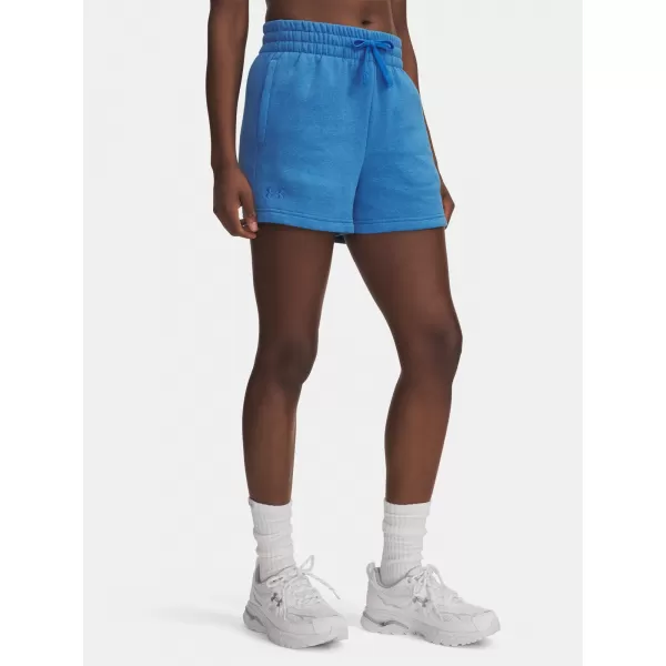  Дамски шорти UNDER ARMOUR RIVAL FLEECE SHORT 1382723-402 СИНЬО 