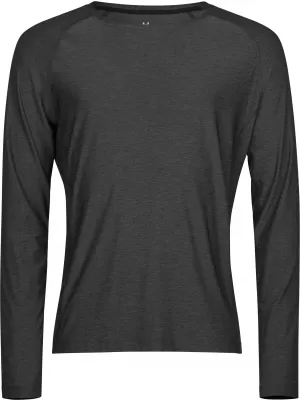 Мъжка тениска TEE JAYS | TJ 7022 ЧЕРЕН МЕЛАНЖ