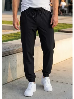Мъжки панталон ALTISPORT ATS JOGGER CLASSIC - FIT ЧЕРЕН