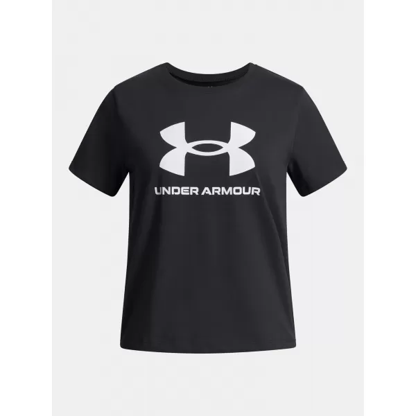  Тениска за момиче UNDER ARMOUR UA BIG LOGO SS 1389756-001 ЧЕРЕН 
