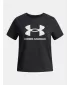 Тениска за момиче UNDER ARMOUR UA BIG LOGO SS 1389756-001 ЧЕРЕН
