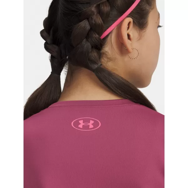  Тениска за момиче UNDER ARMOUR TECH VARSITY GRAPHIC SS 6007917-659 ЧЕРВЕНО 