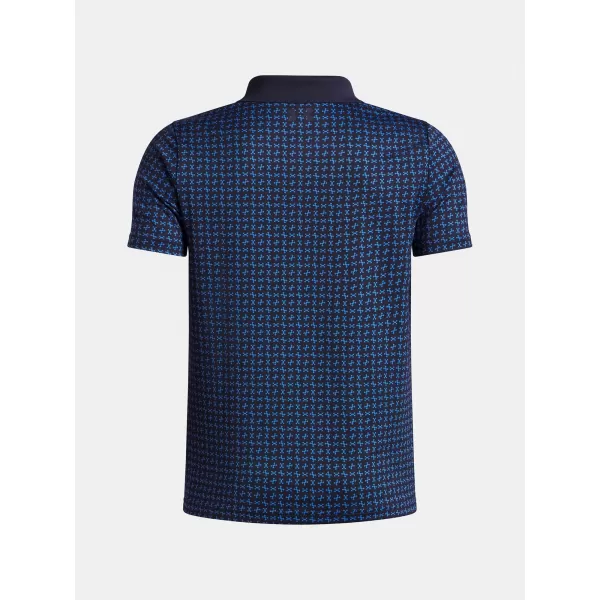  Момчешка тениска UNDER ARMOUR UA MATCHPLAY PRINTED POLO 1377349-411 СИНЬО 