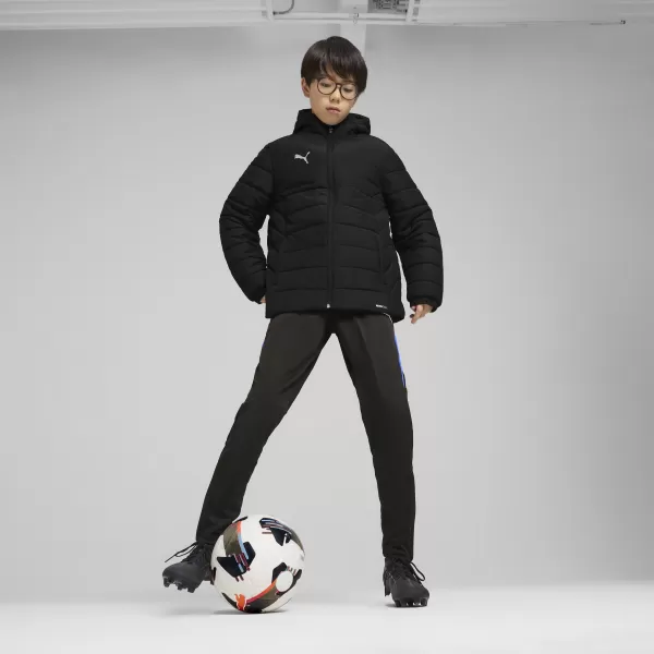  Яке PUMA TEAMADDITIONS HOODED PADDED JACKET JR 65973803 PUMA BLACK/PUMA SILVER 