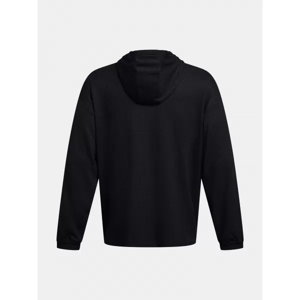  Мъжки суичър UNDER ARMOUR UA RIVAL WAFFLE HOODIE 1383108-001 ЧЕРЕН 