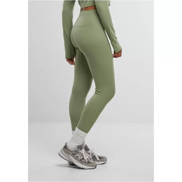  Дамски панталони URBAN CLASSICS TB7804 MATCHA GREEN 