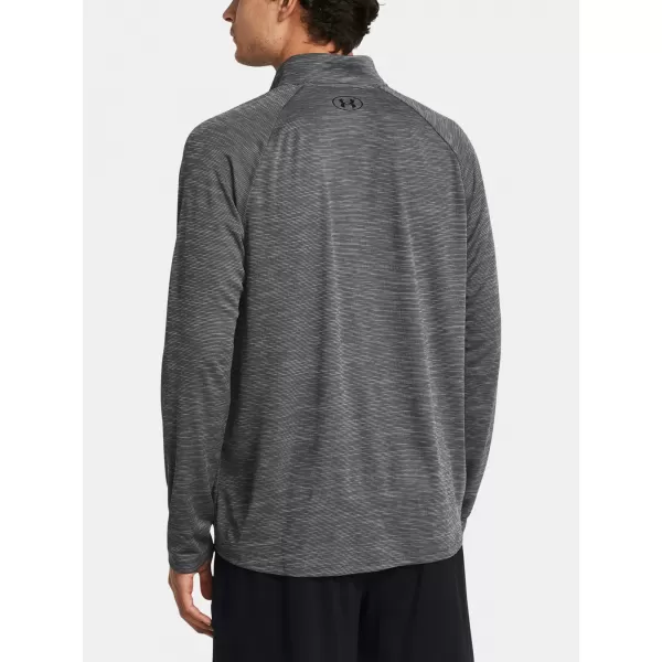  Мъжка тениска UNDER ARMOUR UA TECH TEXTURED 1/2 ZIP 1382797-025 СИВО 