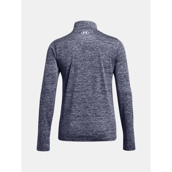  Дамска тениска UNDER ARMOUR TECH 1/2 ZIP- TWIST 1384225-410 СИНЬО 