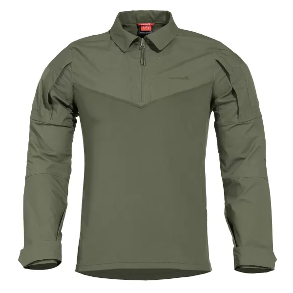 Мъжка тениска с дълъг ръкав PENTAGON RANGER SHIRT K02013 КАМУФЛАЖНО ЗЕЛЕНО 