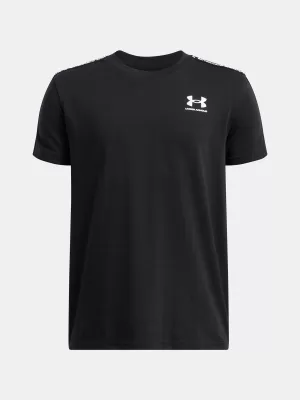 Момчешка тениска UNDER ARMOUR UA B ICON TAPED SS 6001583-001 ЧЕРЕН