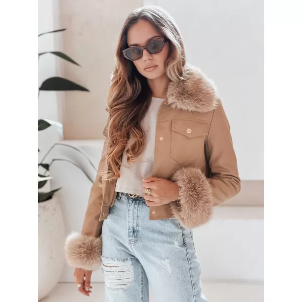  Дамско яке DSTREET TY5139 КАРАМЕЛ 