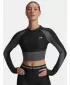 Дамска тениска UNDER ARMOUR UA HG RIB 1/4 ZIP 6003981-004 ЧЕРЕН