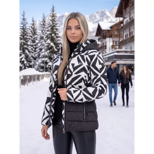  Дамско яке KIXMI VERONICA ЧЕРНО/БЯЛО 