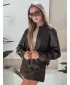 Дамско яке DSTREET TY5220 КАФЯВО