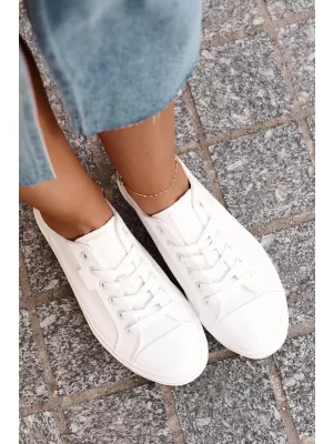Дамски маратонки BIG STAR RR274730 WHITE Big Star Shoes
