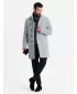 Мъжко палто OMBRE OM-COWC-0141 СИВ МЕЛАНЖ