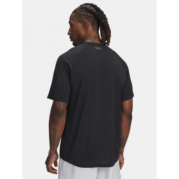  Мъжка тениска UNDER ARMOUR UA TECH REFLECTIVE SS 6005116-001 ЧЕРЕН 