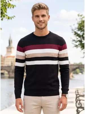 Мъжки пуловер ALTISPORT GABRIEL ЧЕРНО