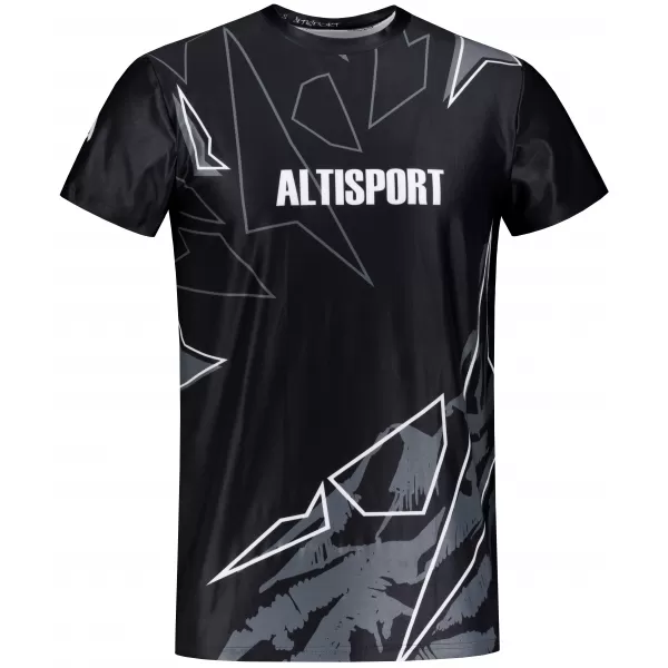  Премиум мъжка риза за свободното време ALTISPORT VOJ/ALM123TR06 ЧЕРНО И БЯЛО 