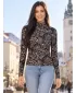 Риза KIXMI VENUS ЧЕРНО/БЕЖОВО