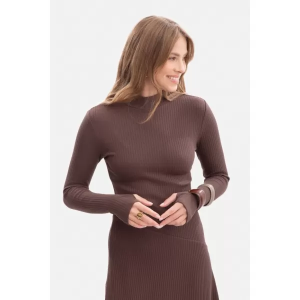  Рокля BEWEAR B299 КАФЯВО 