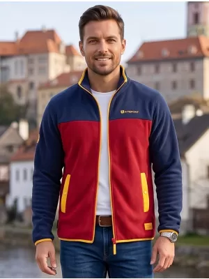 Мъжки поларен суичър ALTISPORT GAMEL БОРДО