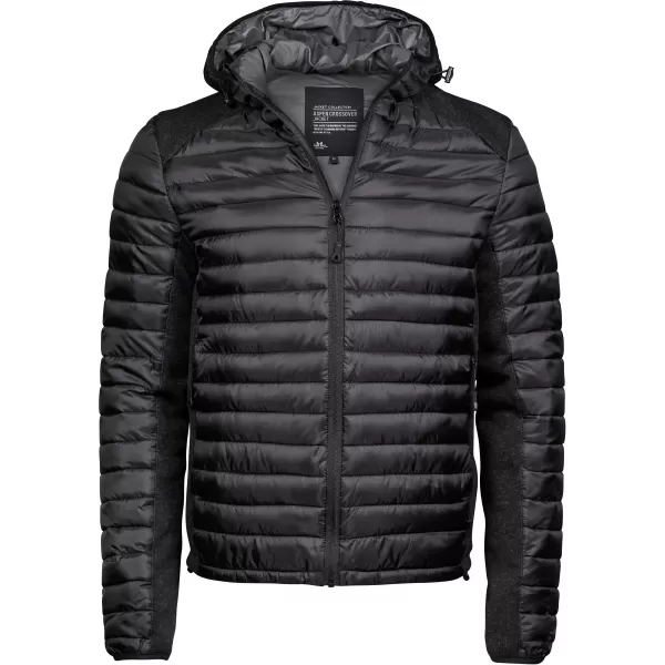  Мъжко яке TEE JAYS | TJ 9610 ЧЕРНО/ЧЕРЕН МЕЛАНЖ 