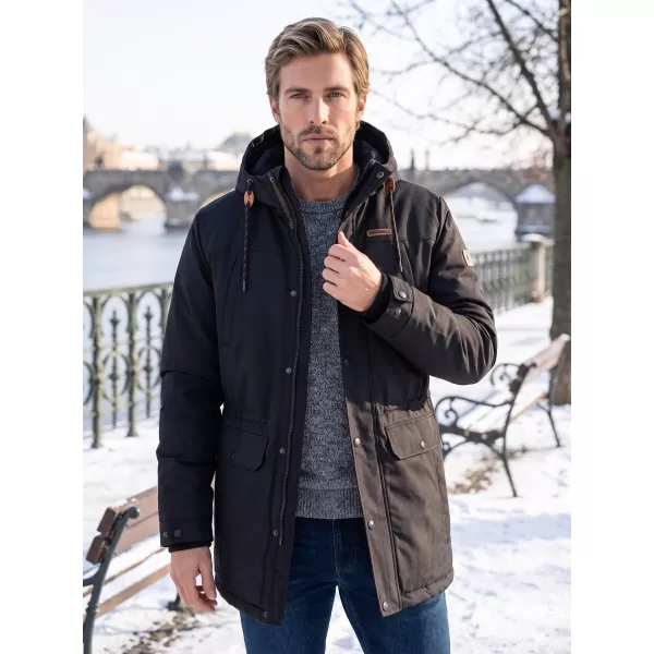  Мъжко зимно яке ALTISPORT GERRY ЧЕРЕН 