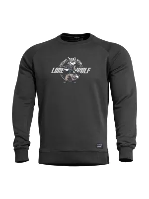 Суичър PENTAGON HAWK SWEATER LONE WOLF K09019 ЧЕРЕН