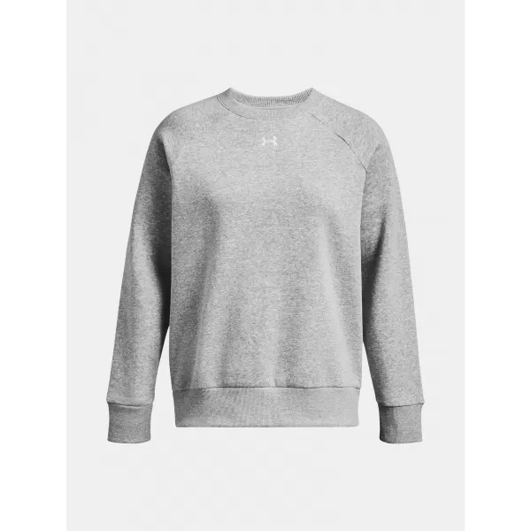  Дамски суичър UNDER ARMOUR UA RIVAL FLEECE CREW 1379508-012 СИВО 