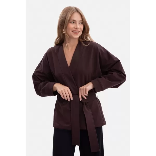  Дамска блуза BEWEAR B297 ЧЕРЕН ШОКОЛАД 