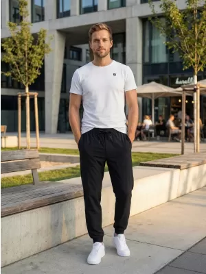 Мъжки панталон ALTISPORT ATS JOGGER CLASSIC - FIT ЧЕРЕН