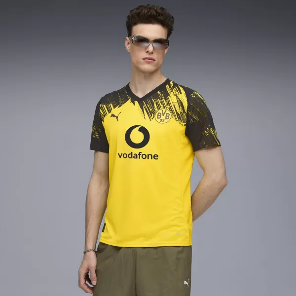  Мъжки фланелка PUMA BVB HOME JERSEY REPLICA 78008801 FASTER YELLOW/ ПО -БЪРЗО ЖЪЛТО/ПУМА ЧЕРНО 