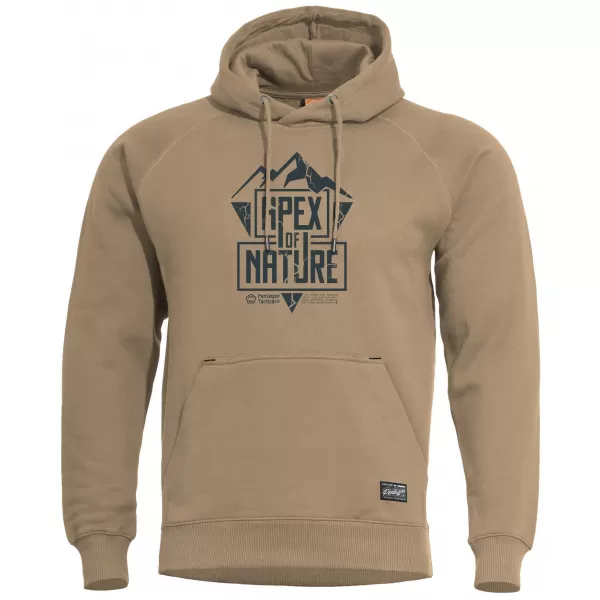  Суичър PENTAGON PHAETON HOOD SWEATER APEX OF NATURE K09021 ТЕН КАФЯВО 