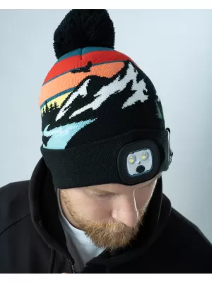 капачка PENTAGON SANCTUARY ADVENTURER KNIT BEANIE WITH FLASHLIGHT K13060 МНОГОЦВЕТЕН