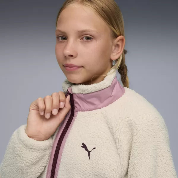  Детско яке PUMA HYBRID SHERPA JACKET 68840587 АЛПИЙСКИ СНЯГ 
