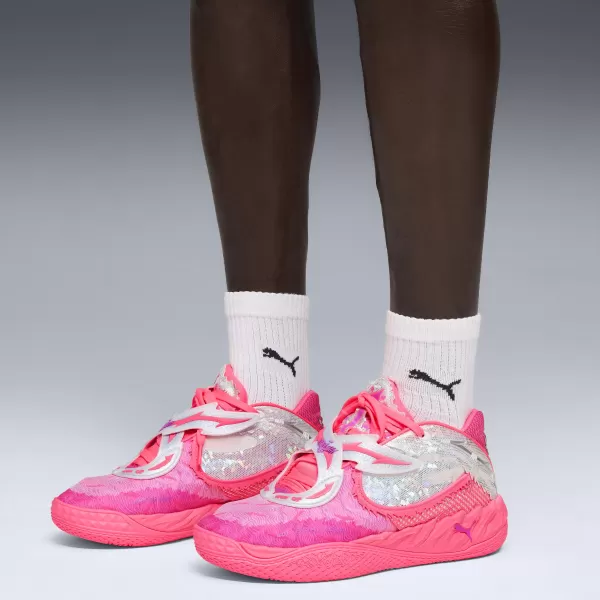  Мъжки обувки PUMA MB.05 WORLD TOUR 31212901 СЛЪНЦЕТО УДАРЕНО/ЧИСТА МАГЕНТА 
