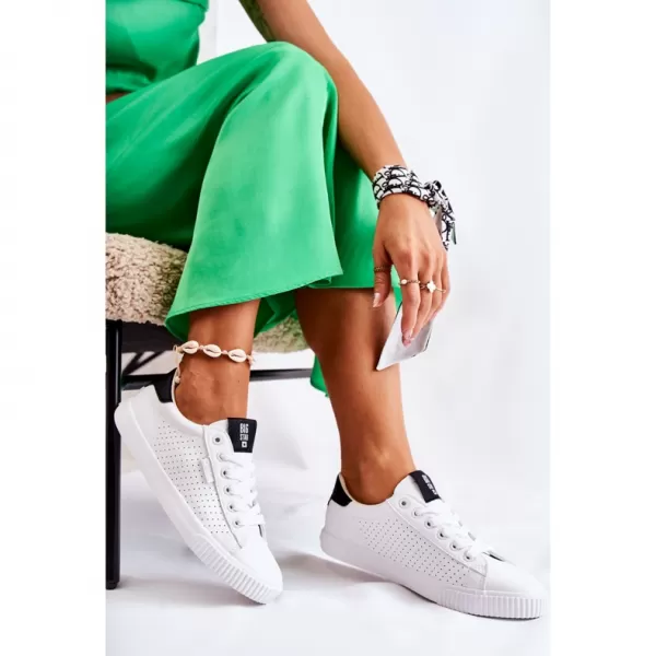  Дамски маратонки BIG STAR HH274071 WHITE/BLACK Big Star Shoes 