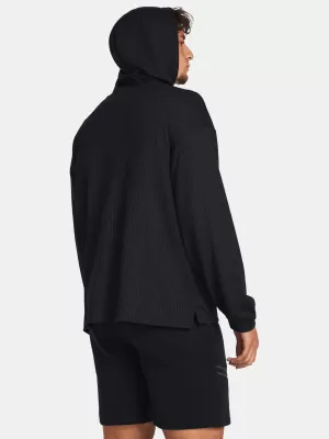 Мъжки суичър UNDER ARMOUR UA RIVAL WAFFLE HOODIE 1383108-001 ЧЕРЕН