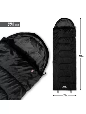 Спален чувал PENTAGON SENTINEL SLEEPING BAG 220GR/M² D19001 ЧЕРЕН