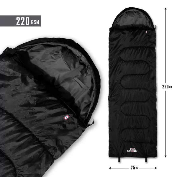  Спален чувал PENTAGON SENTINEL SLEEPING BAG 220GR/M² D19001 ЧЕРЕН 