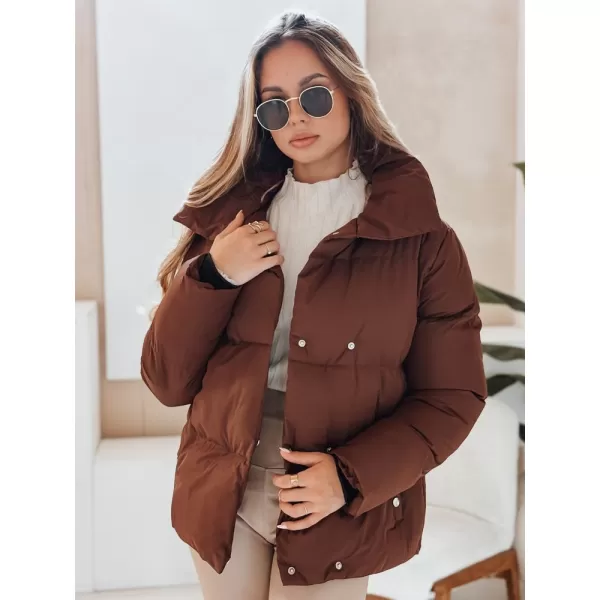  Дамско яке DSTREET TY4958 БРАУН 