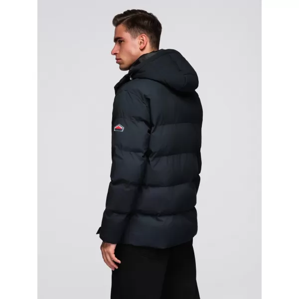 Мъжко зимно яке OMBRE OM-JAHP-0306 ЧЕРНО 