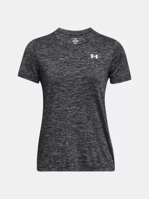 Дамска тениска UNDER ARMOUR TECH SSC- TWIST 1384230-001 ЧЕРЕН
