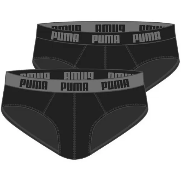  Мъжки брифи PUMA BASIC BRIEF 2P 88910006 ЧЕРНО/ЧЕРНО 
