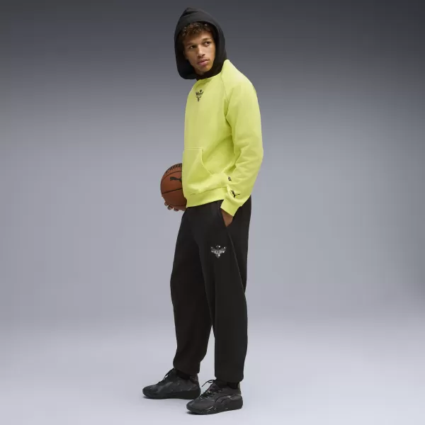  Мъжки суичър PUMA MELO ALWAYZ ON 1 HOODIE 63075205 ЛИМОНОВ ШЕРБЕРТ 