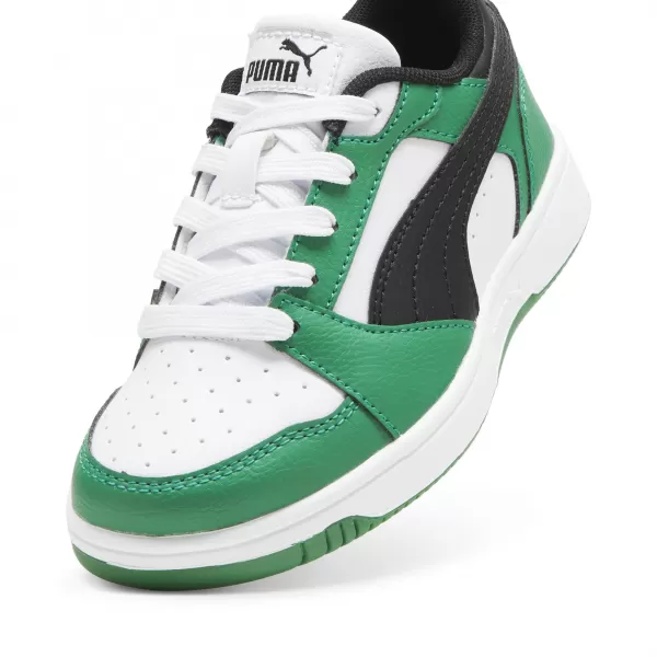  Ботуши PUMA REBOUND V6 LO PS 39383405 PUMA WHITE/PUMA BLACK/GREEN 