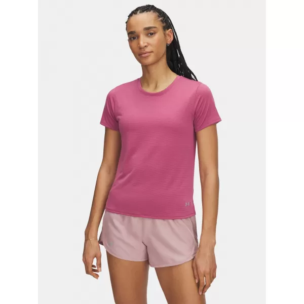  Дамска тениска UNDER ARMOUR UA LAUNCH SHORTSLEEVE 1382434-659 ЧЕРВЕНО 