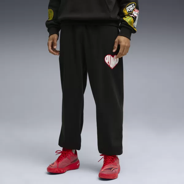  Мъжки анцузи PUMA HOOPERHOTLINE SWEATPANT 63283402 PUMA BLACK 